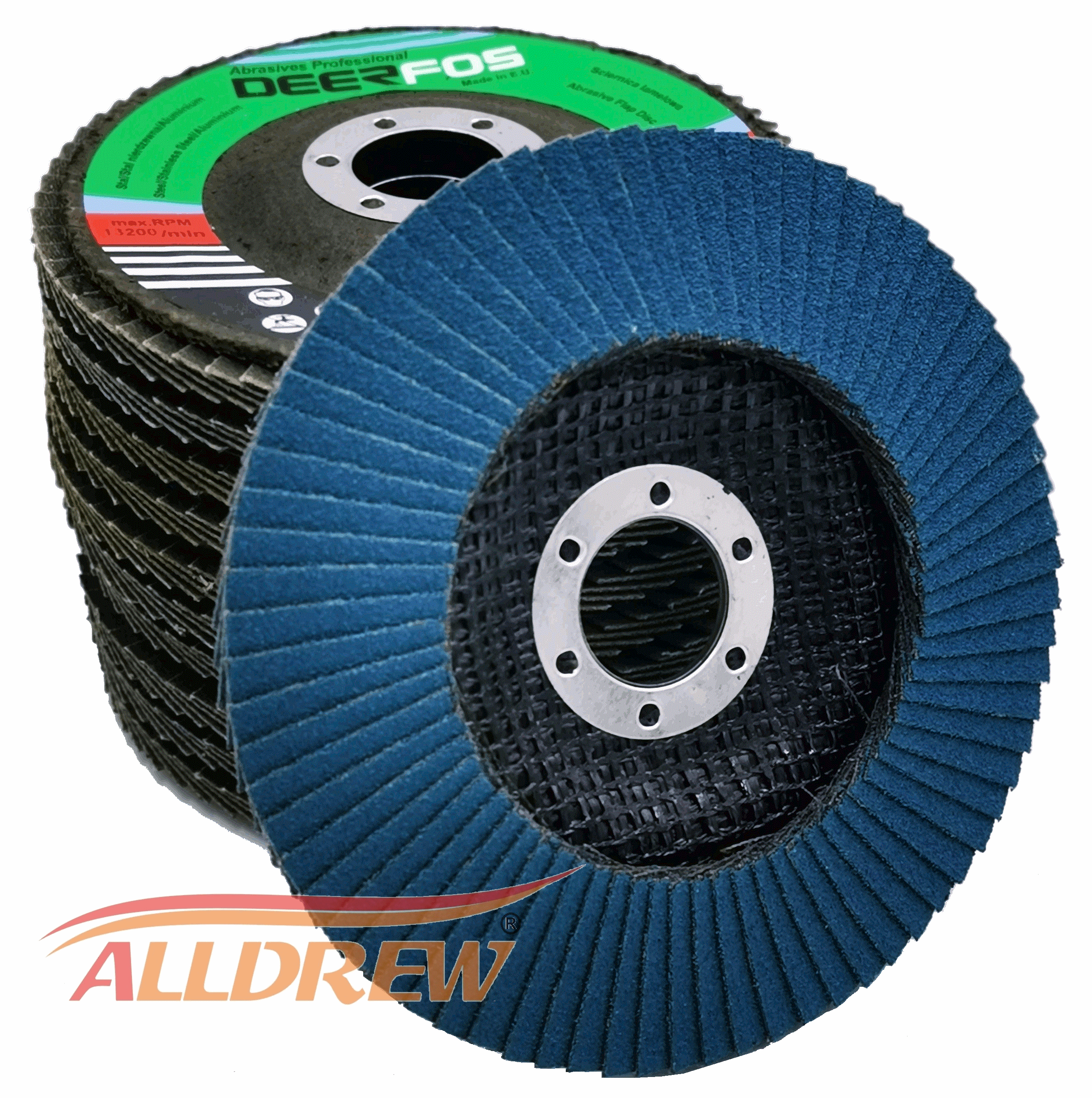 125mm Flap Disc / Grinding Wheel 5'' DEERFOS Zirconium Grain // GRIT 40