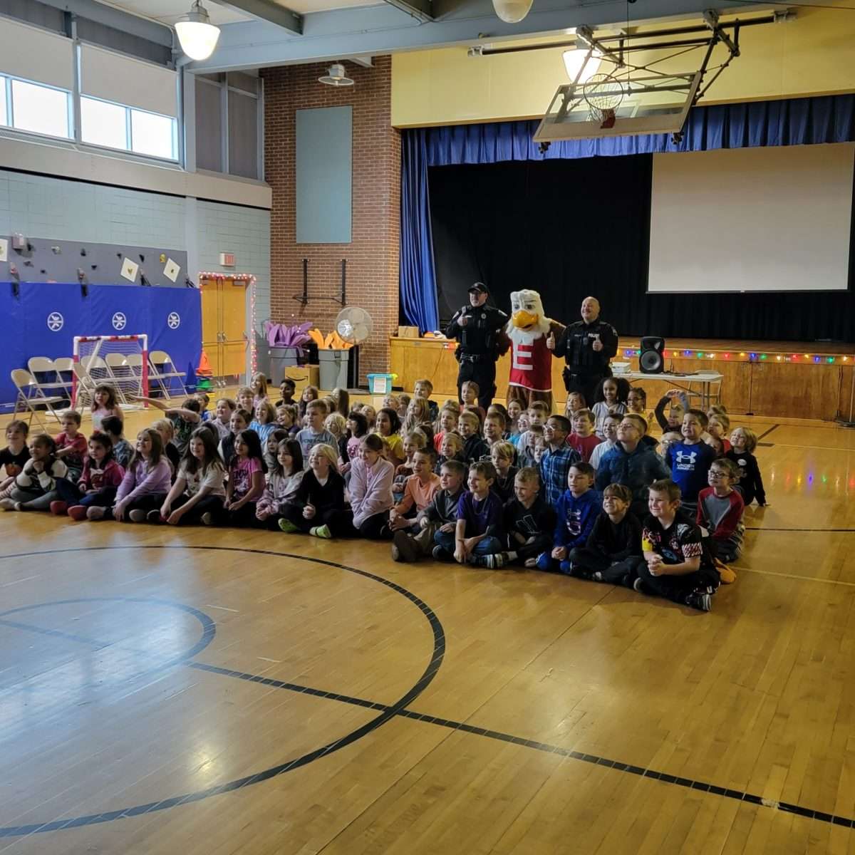 Eddie Eagle Joins Officers at KASD Elementary Schools • Allegheny