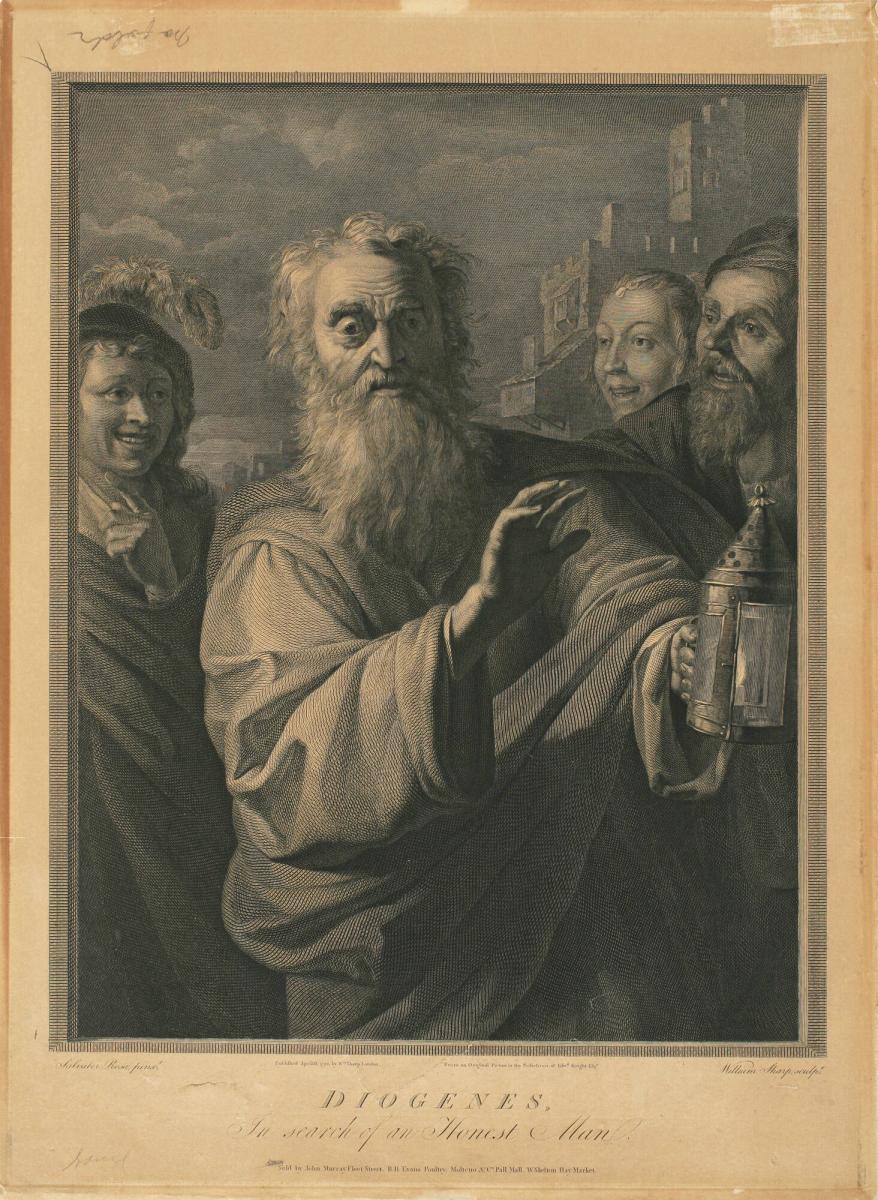 Diogenes with his Lantern Looking for an Honest Man Works Allen