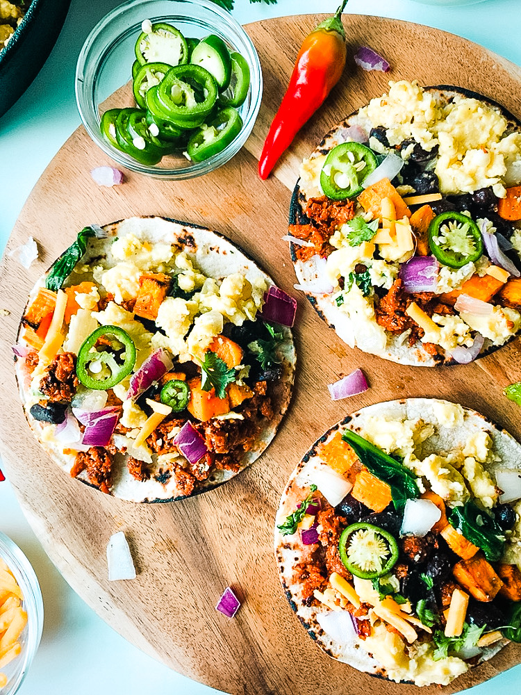 Healthy Vegan Breakfast Tacos (with JUST Egg) Allergylicious