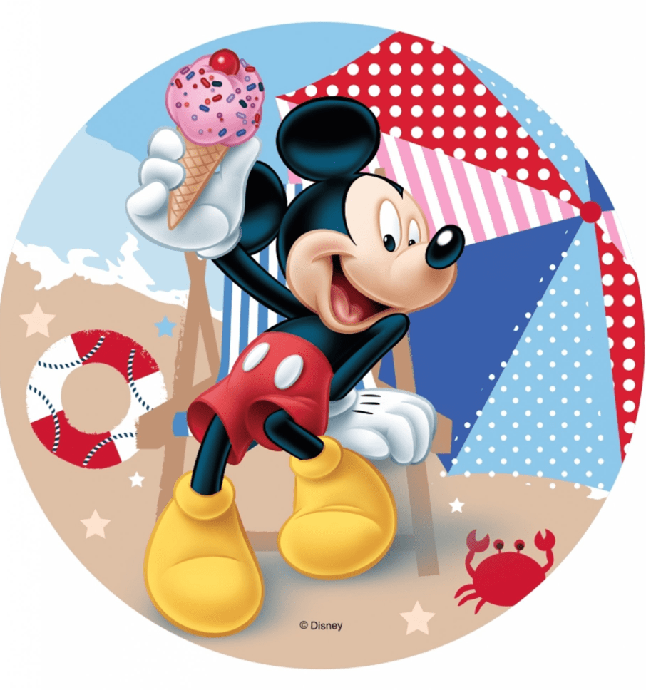 mickey mouse kageprint, mickey mouse sukkerprint, mickey mouse spiseligt billede, mickey mouse