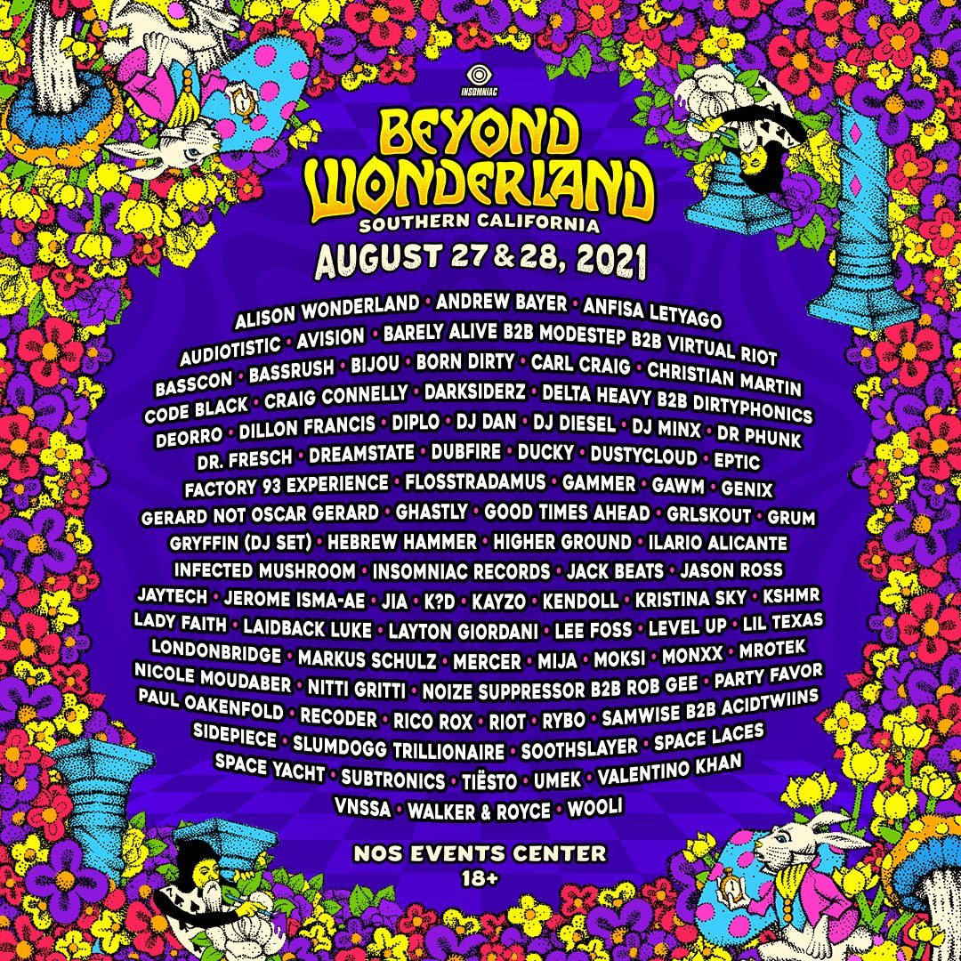 Beyond Wonderland 2021 Lineup, Tickets and Dates