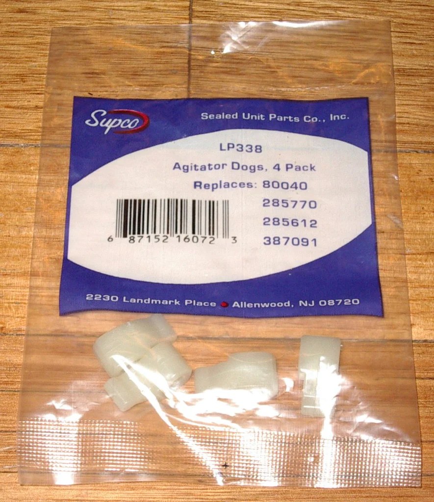 Whirlpool Washer Agitator Clutch Drive Dogs (Pkt 4) LP338, WA338