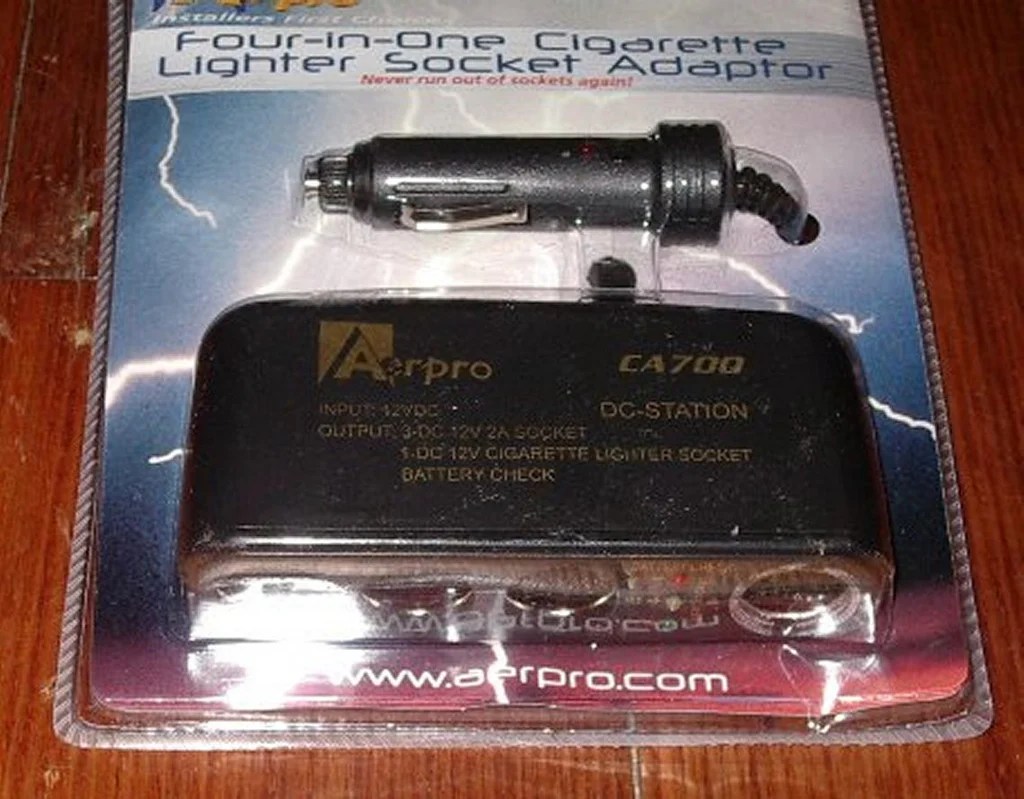 Car Accessory Socket 4 Way DC Station Adaptor Part CA700 Allfix Electrical