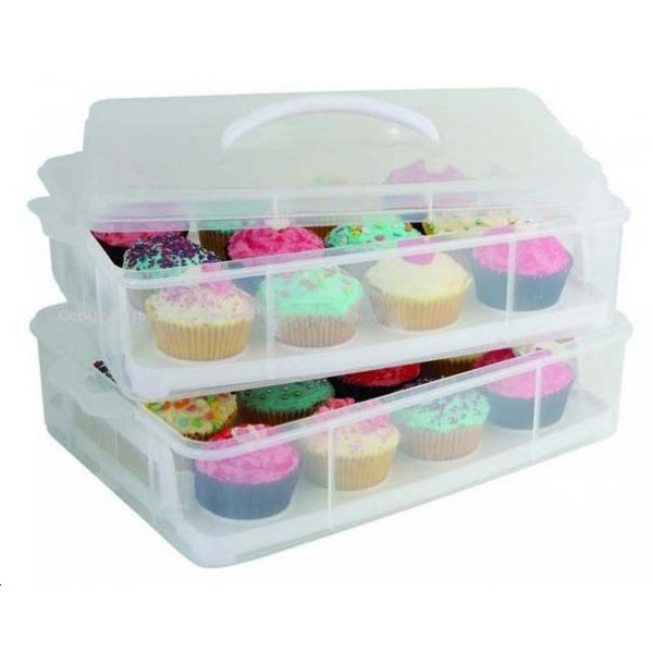 24 Cupcake Carrier. Snapware Snap 'N Stack Portable Storage Carrier
