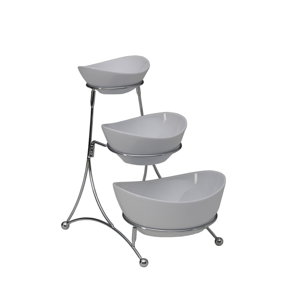 Tiered Serving Stand. Gibson Home Gracious Dining Dinnerware, 3Tier