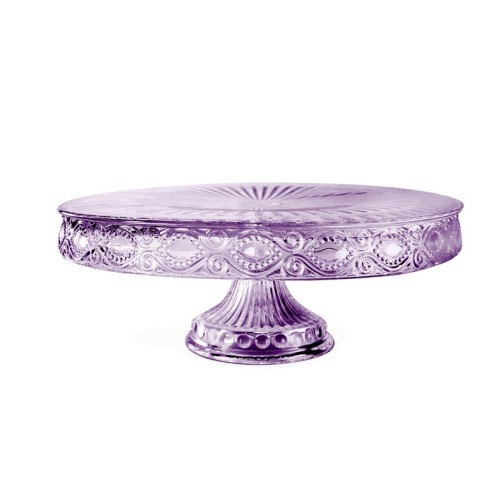 Purple Cake Stand. 3 Pieces Cake Stand Set Purple Metal Cupcake Dessert