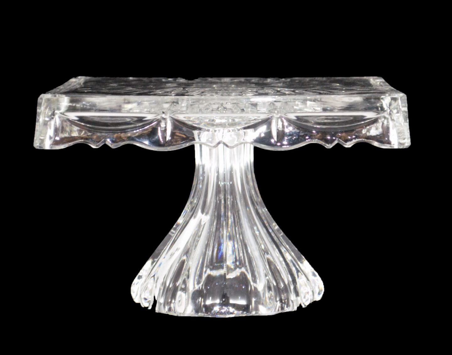 Square Glass Cake Stand. Hacaroa 3 Pcs Square Tempered Glass Cupcake