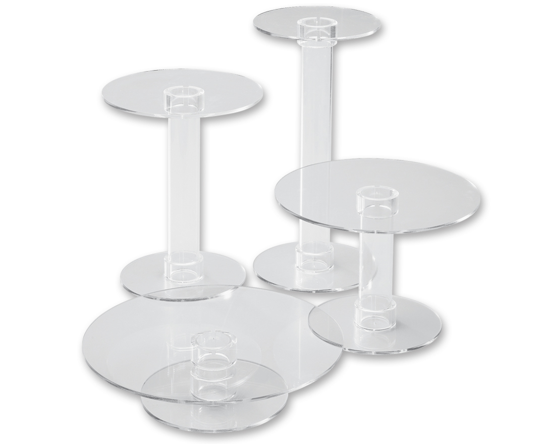 Cheap Plastic Cake Stands. Hacaroa 24 Pcs Mini Cake Plate Stand