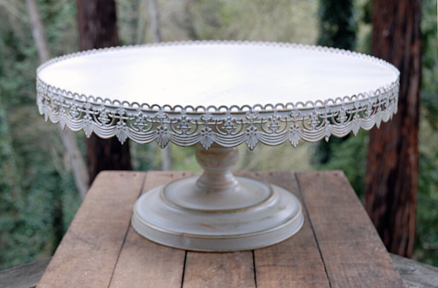 White Metal Cake Stand. ZOOFOX Set of 3 White Cake Stands, Metal
