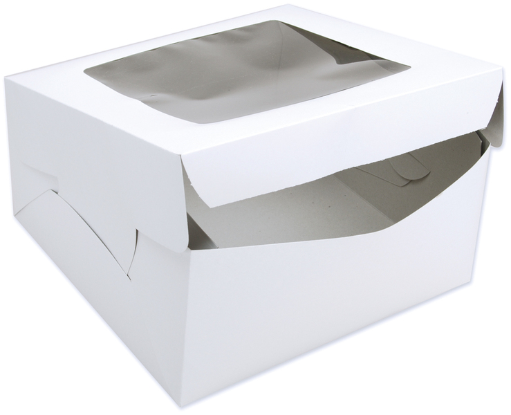 Wholesale Cake Boxes. SafePro 10104, 10x10x4Inch Cardboard Cake Boxes