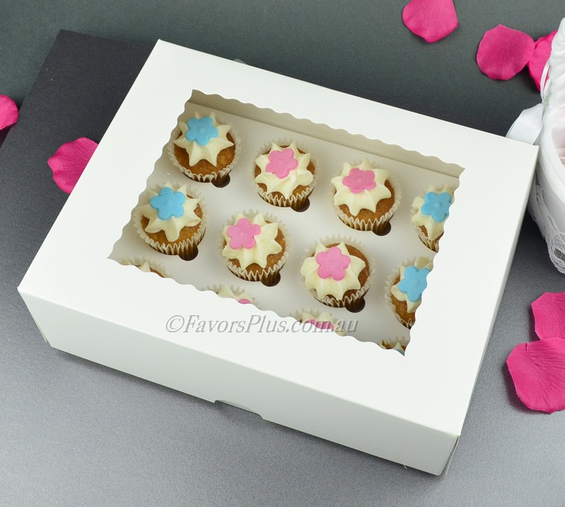 Small Cupcake Boxes. ONE MORE 3"Mini Single Favor White Cupcake Boxes