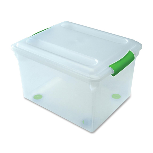 Plastic Document Box. IRIS USA File Box Plastic File Organizer for