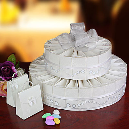 Cake Box Favors. Tomnk 100pcs 4 Inches White Bakery Boxes Cookie Boxes
