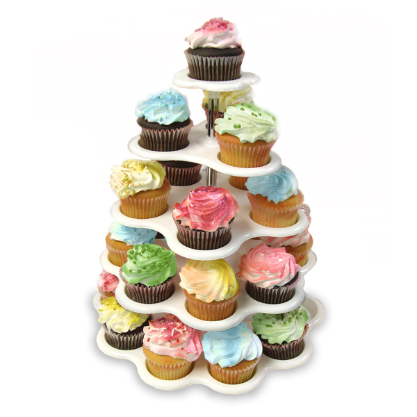 Tiered Cupcake Holder. Jusalpha Large 4 Tier Square Acrylic Cupcake