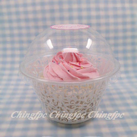 Disposable Cupcake Holders. 5 Cupcake Containers Plastic Disposable