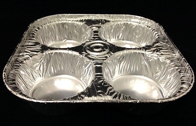 Foil Muffin Pans. Glad Disposable Bakeware Aluminum 6 Cup Muffin and