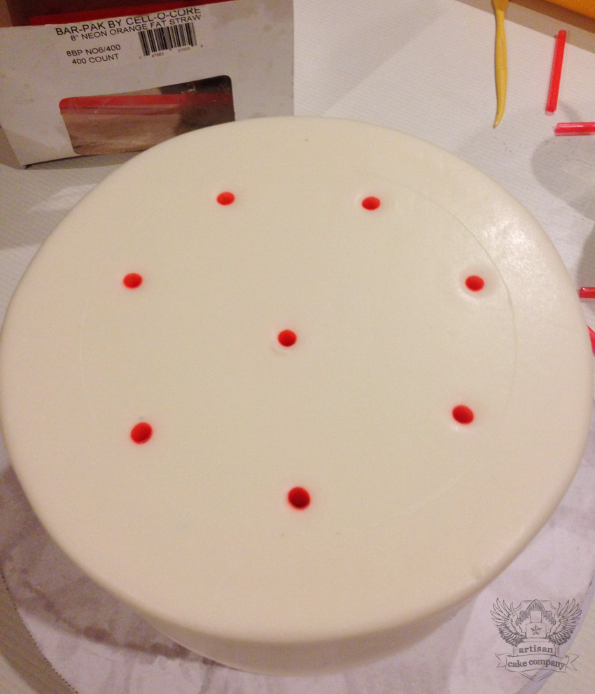 Cake Support. 20 Pieces White Plastic Cake Sticks Support Rods with 4