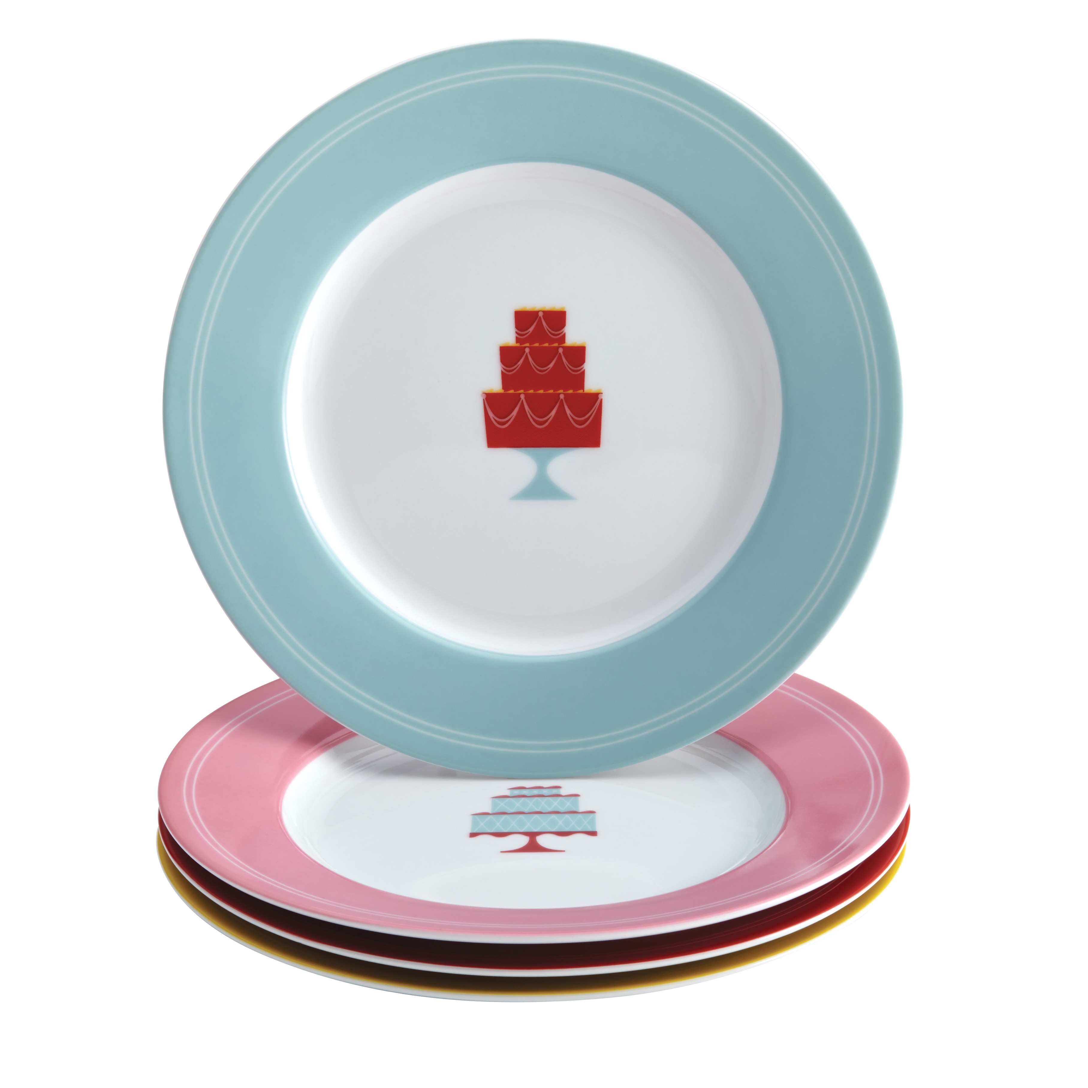 Small Cake Plates. 100 Clear Plastic Plates 6.25 Inch Disposable