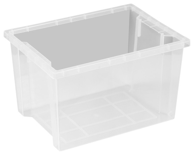 Large Clear Storage Bins. Sterilite 116 Qt Ultra Latch Box, Stackable