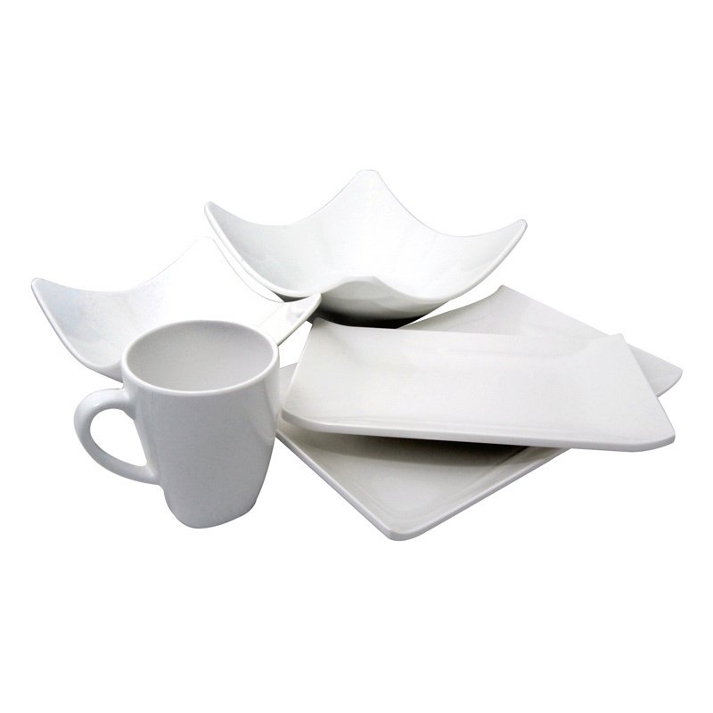 White Melamine Dishes. Parhoma White Melamine Plastic Home Dinnerware