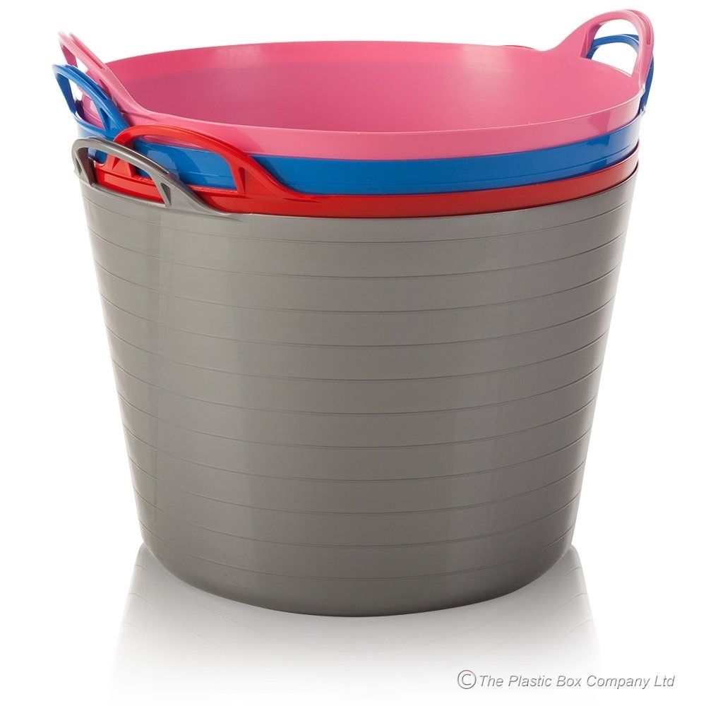 Huge Plastic Tub. Red Gorilla Large Flexible Plastic Tub, Toy Storage