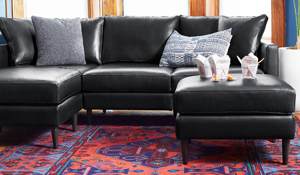 4 Cushion Sofa With Chaise Baci Living Room