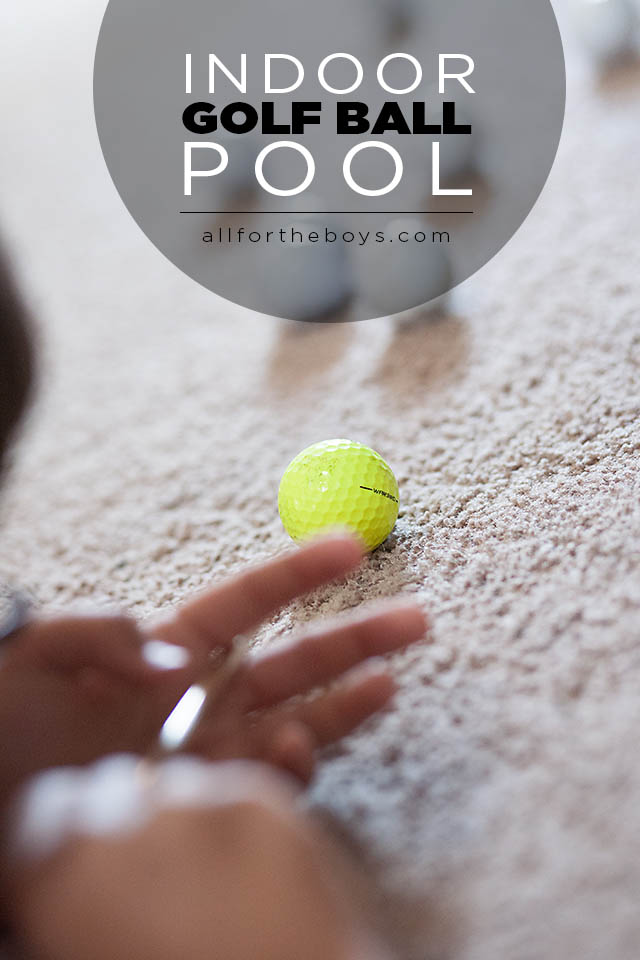 Indoor Golf Pool — All for the Boys