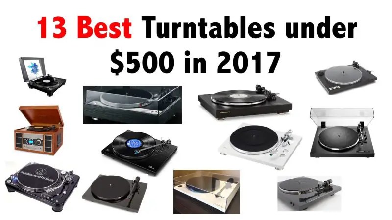 Consider the best yet affordable 13 turntables that cost less than 500