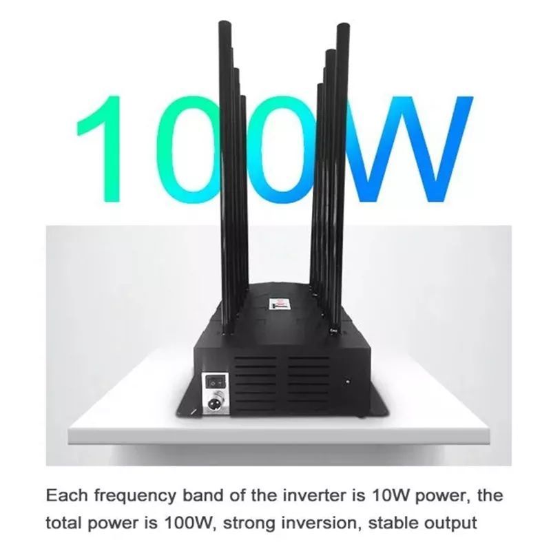 RF Jammer With Wifi Signal Jammer 100 Watts 10 Antennas All