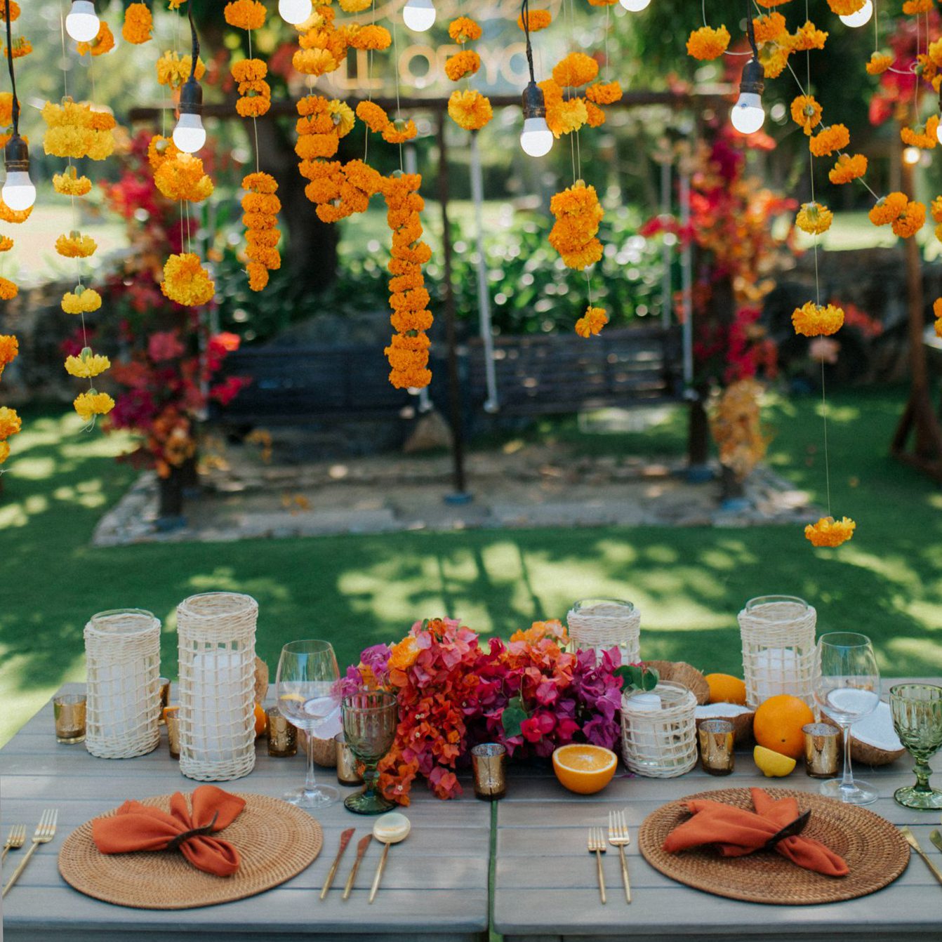 RATTAN CANDLE HOLDER Allgoodthings Rentals & Styling