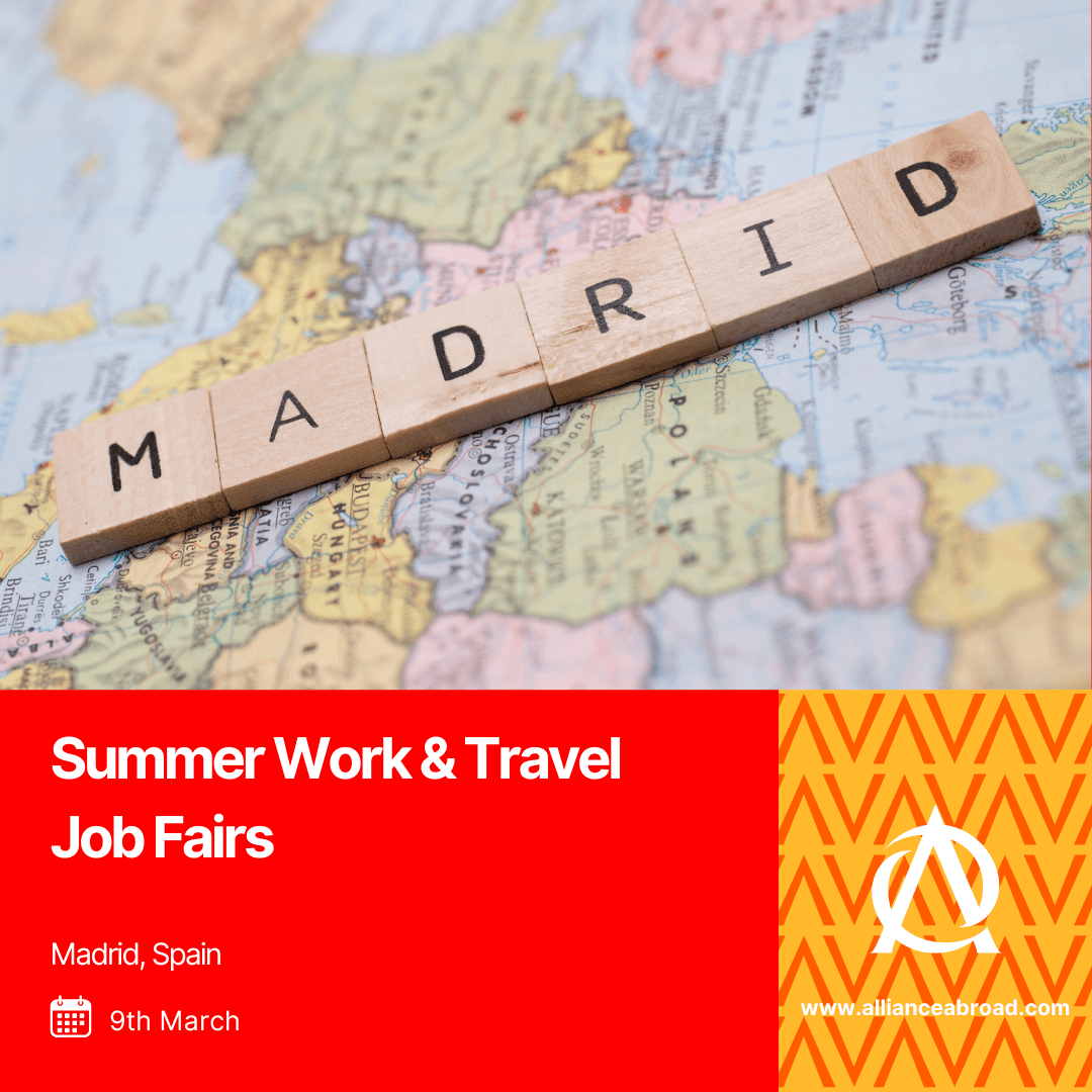 Summer Work & Travel Job Fairs, Madrid, Spain • Alliance Abroad