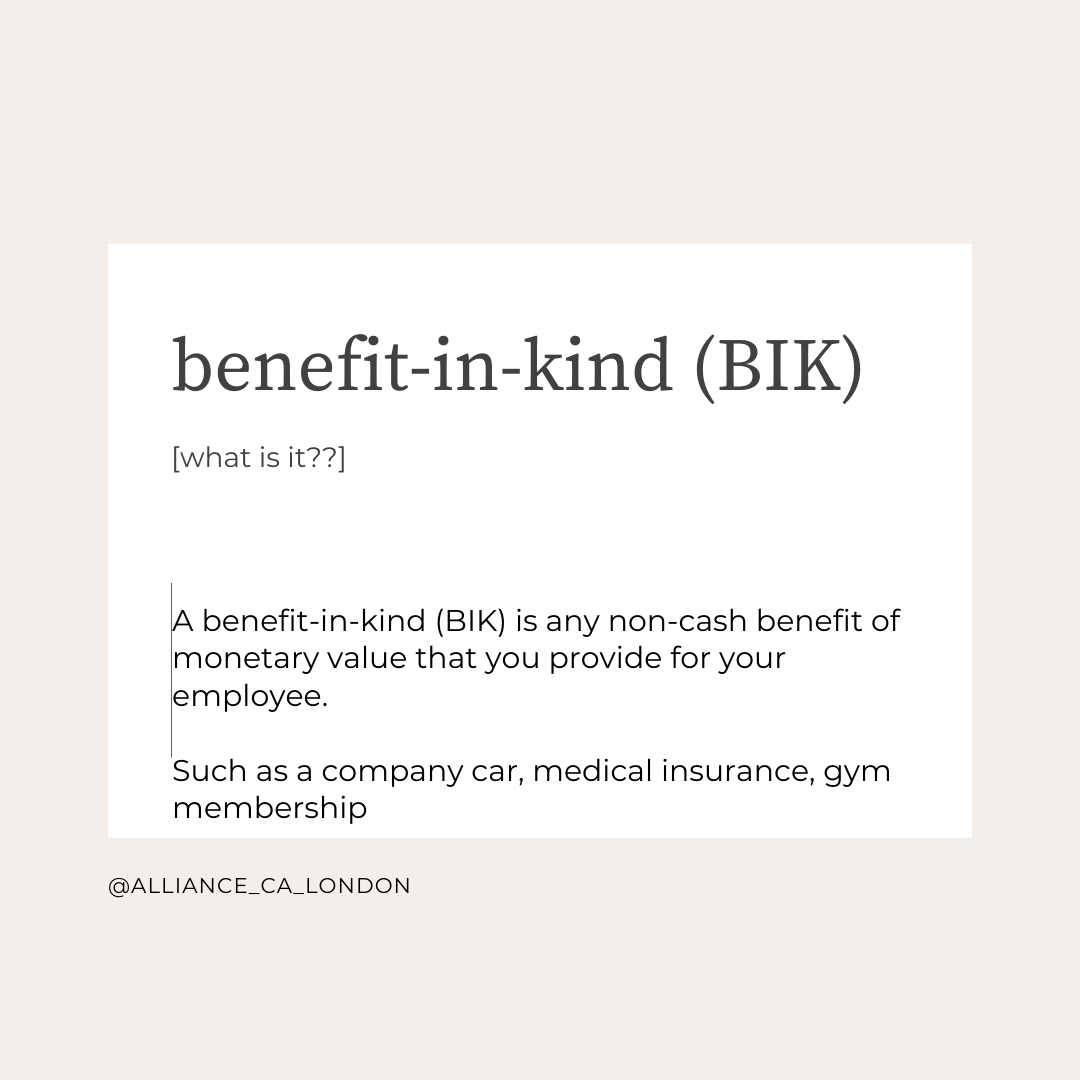 What are Benefits In Kind? Alliance Chartered Accountants Accounts