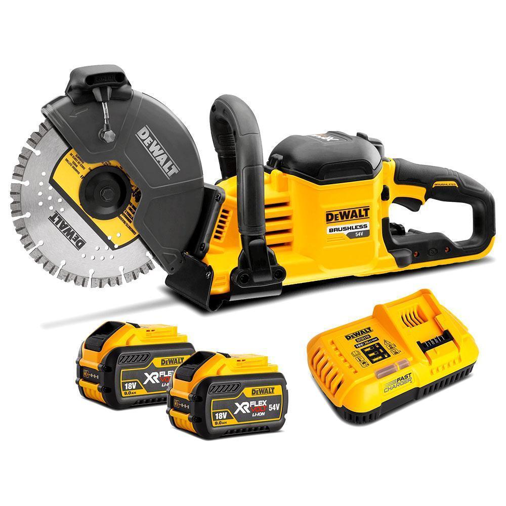 DeWalt DCS690X2XE FlexVolt 54V LiIon Cordless Demolition Saw 9.0Ah