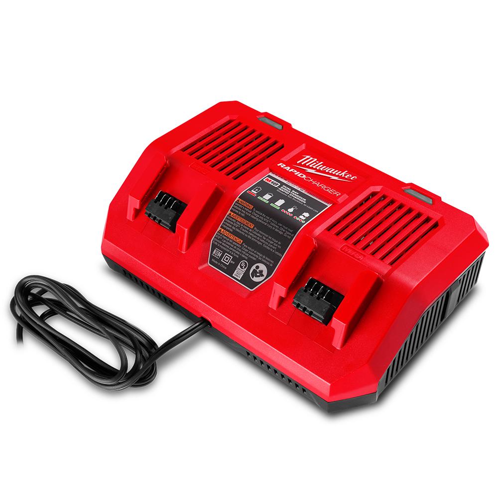 Milwaukee M18DFC 18V LiIon Dual Bay Simultaneous Rapid Battery Charger