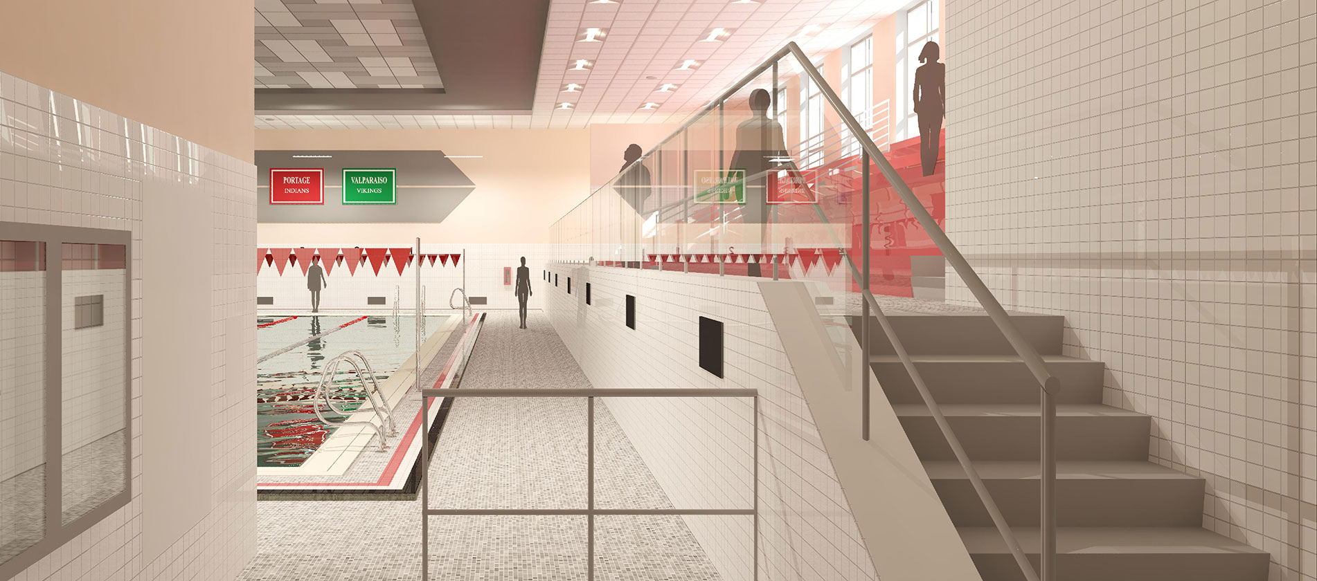 Portage High School East Pool Alliance Architects