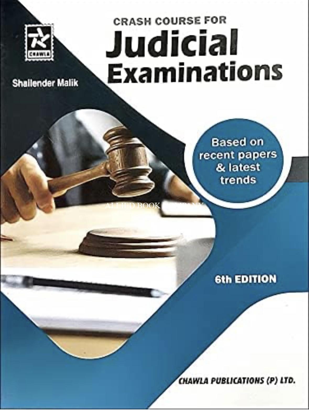 Crash Course For Judicial Service Examination • ALLIED BOOK COMPANY