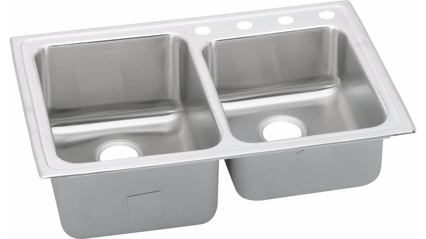 Elkay Gourmet Offset Double Bowl Top Mount Sink Allied PHS
