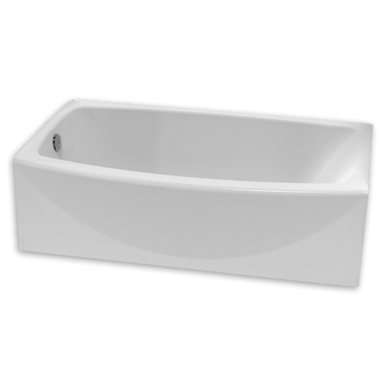 American Standard Saver 60 Inch by 34 Inch Integral Apron Bathtub, Left