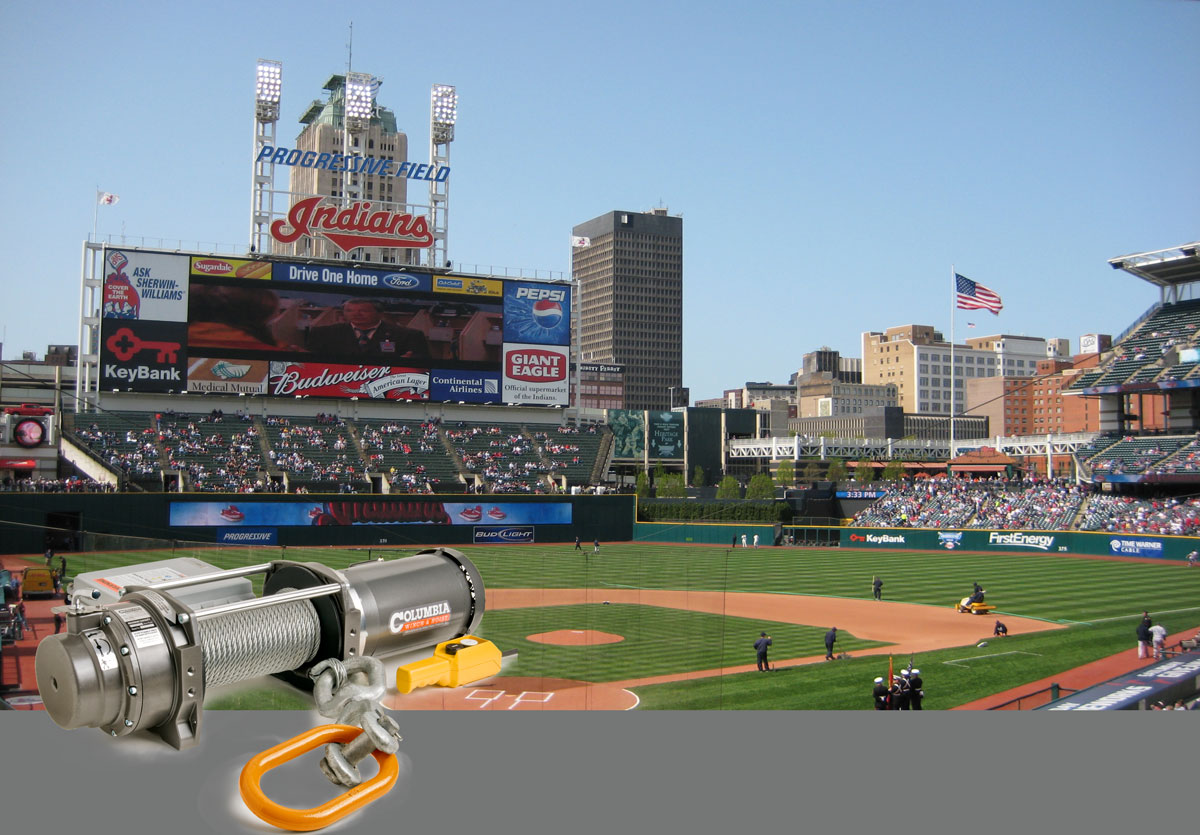 Columbia Waste Compactor Winches Assist Stadium Cleanup Allied Power