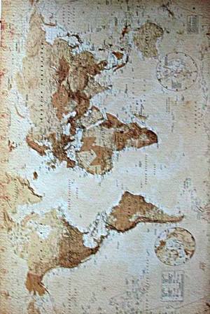 ER4567, WORLD MAP, YE OLDE, Posters, 24 x 36 Inches – Alligatorattic