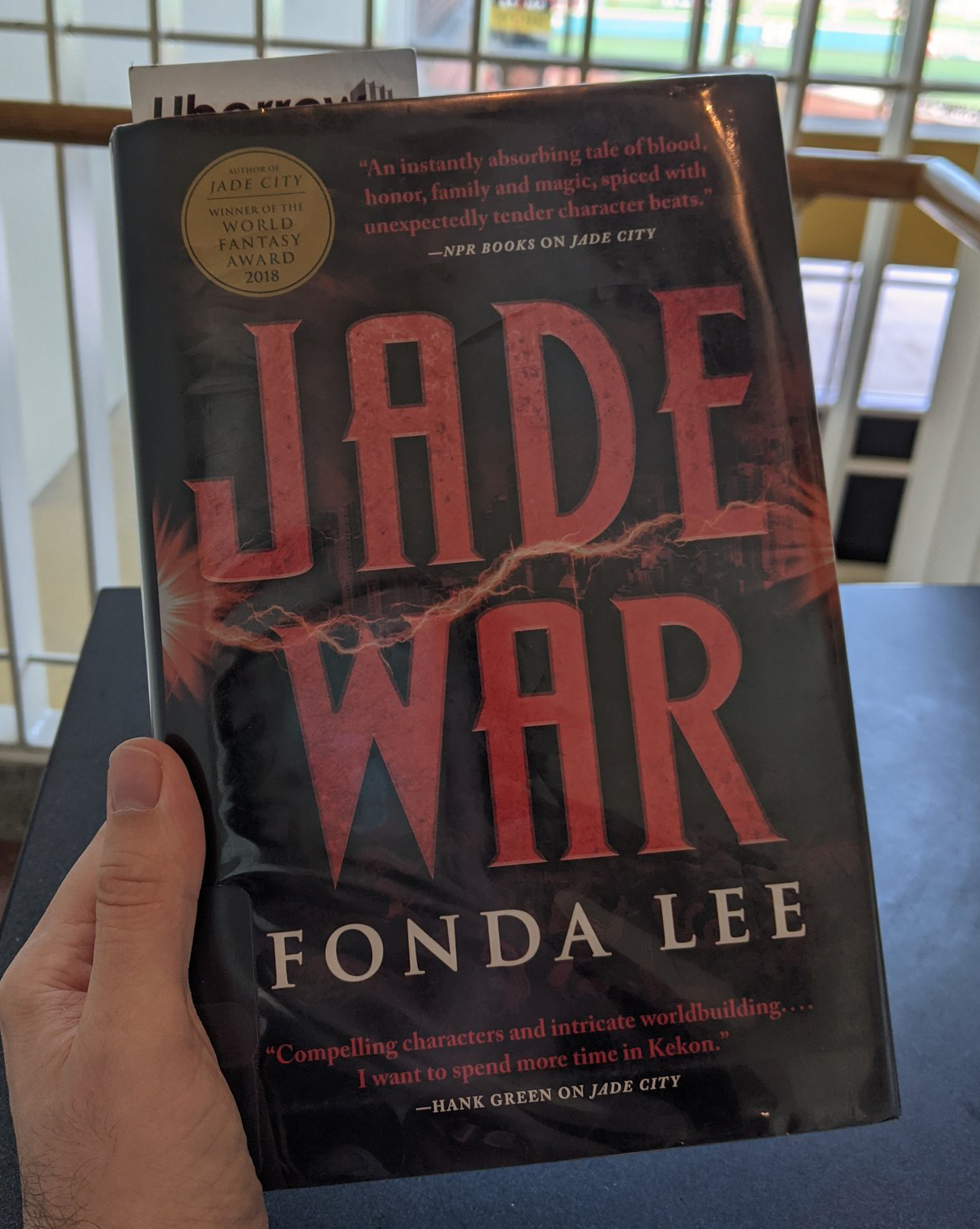 Red (cover) Means Stop and Go Read Jade War alligators and aneurysms!