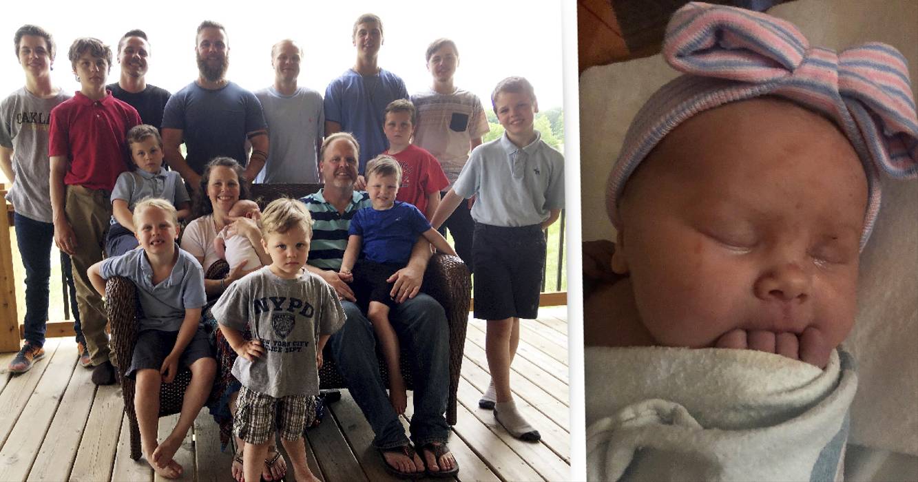 Michigan Couple Baby Girl After Having 14 Boys In A Row