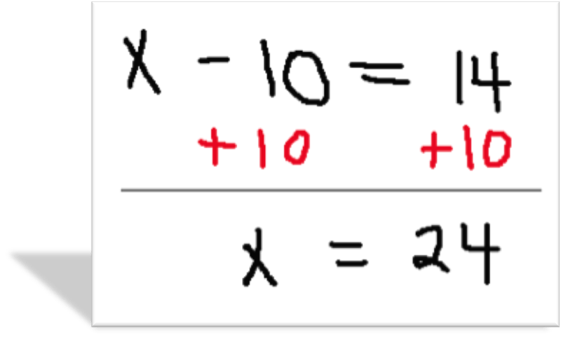 Solving Equations by Adding or Subtracting – Easy Peasy All-in-One