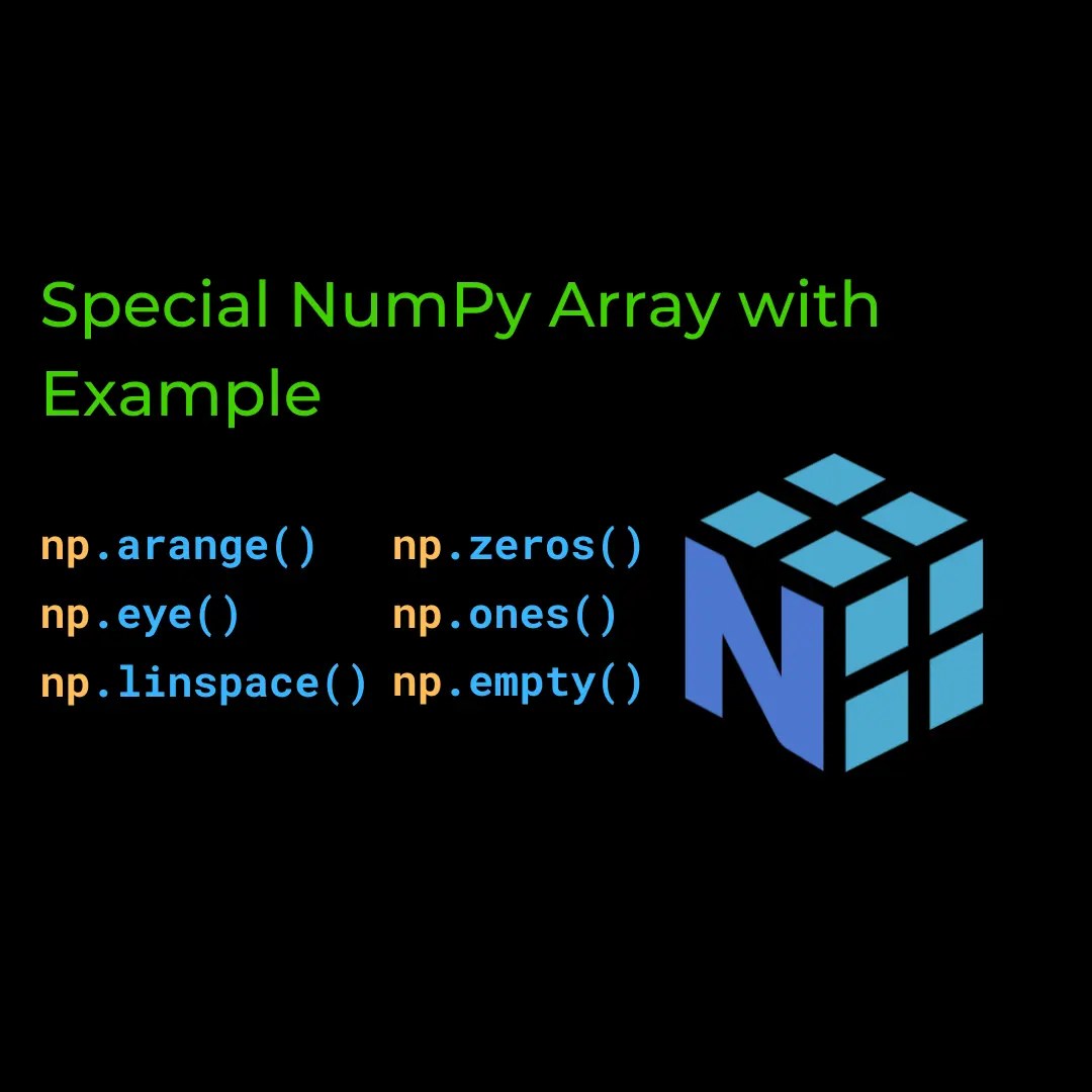 Special NumPy Array with Example