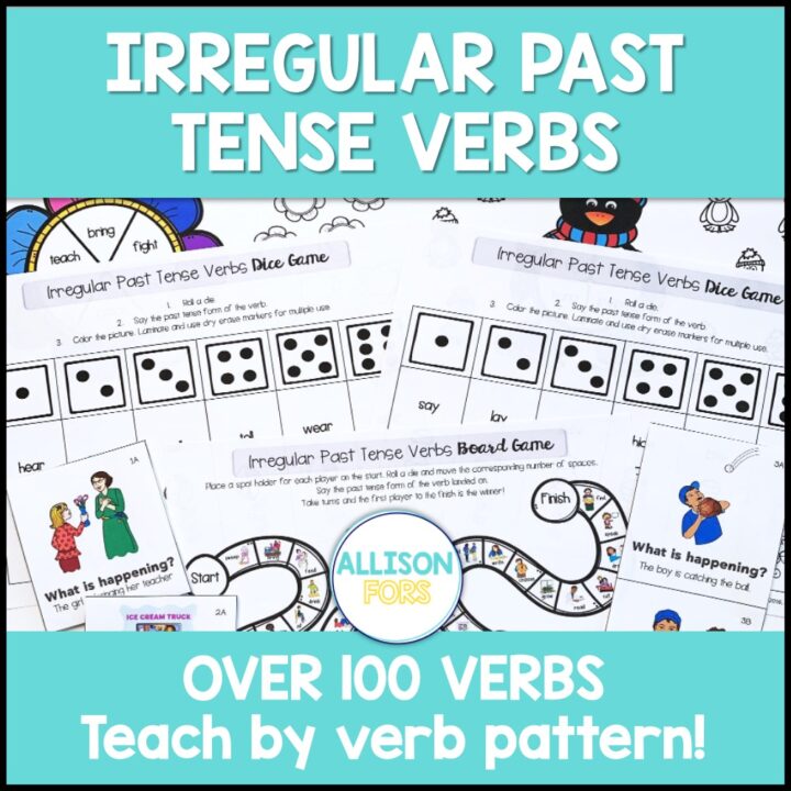Irregular Past Tense Verbs Allison Fors, Inc.