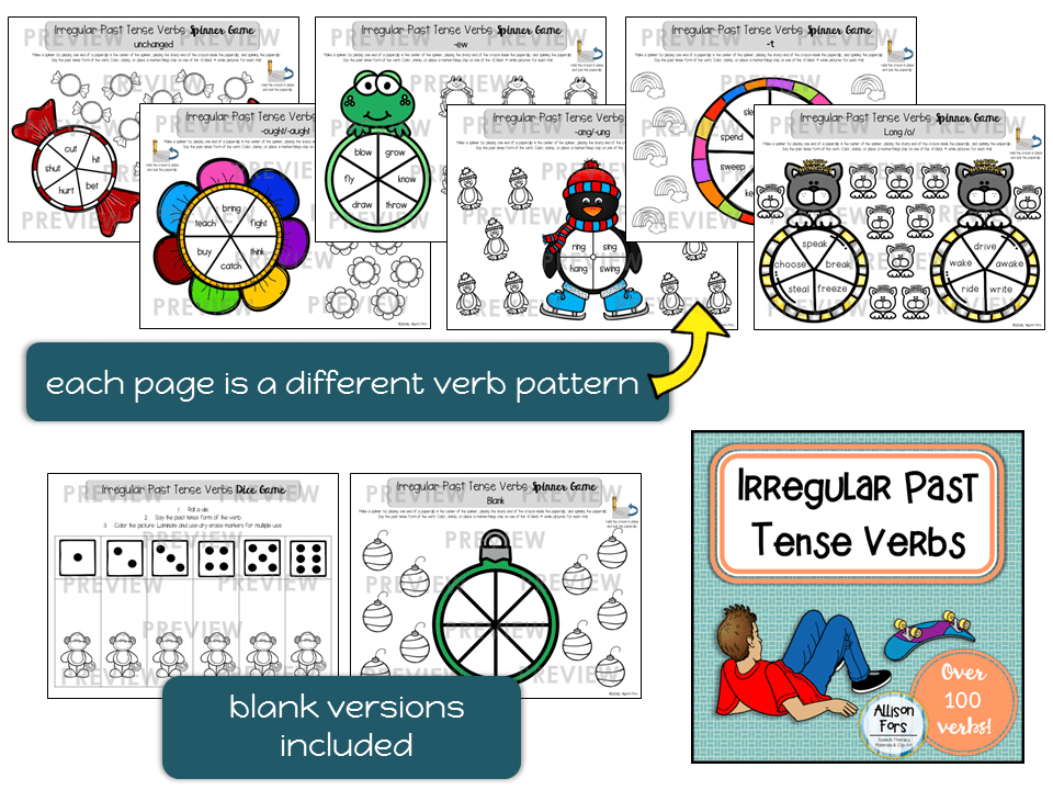 Irregular Past Tense Verbs Allison Fors