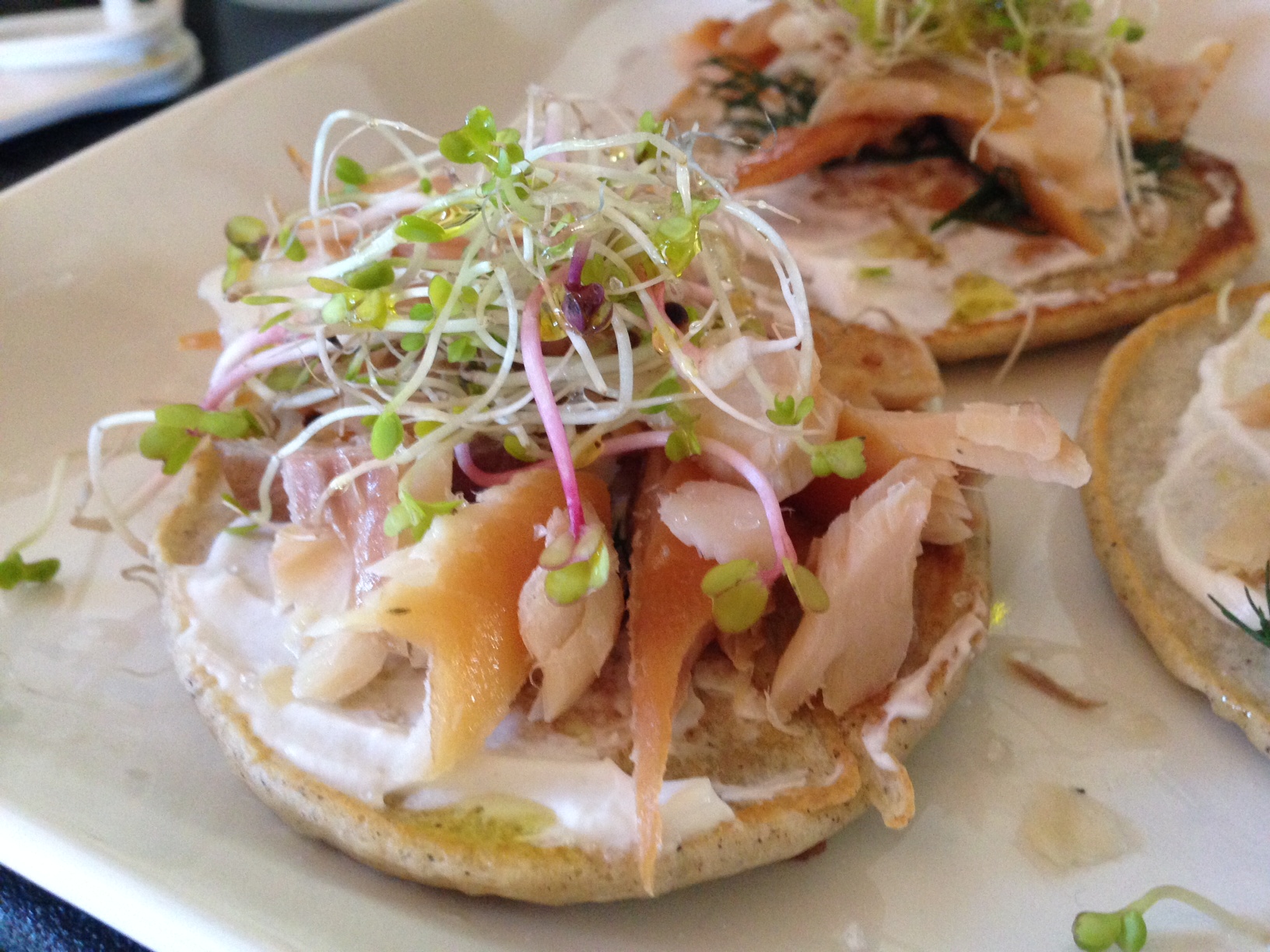Blinis with Smoked Trout, Yogurt and Dill Allison Eats