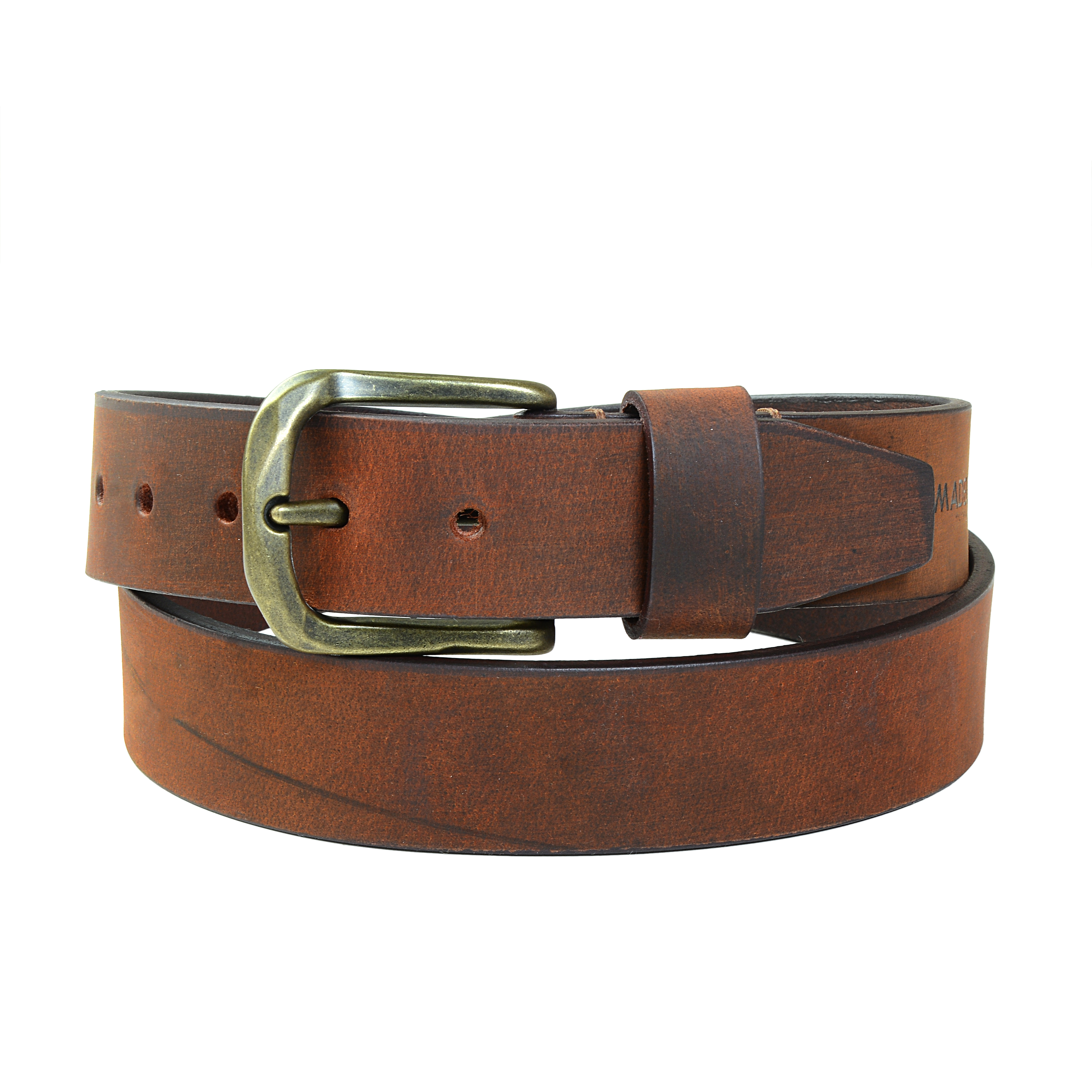 ROBUST HONEY BROWN LEATHER BELT Allmadeups