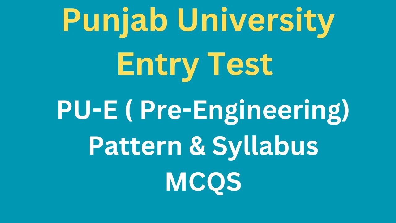PUE Entry Test Syllabus MCQS Past Papers pdf Free Online MCQS